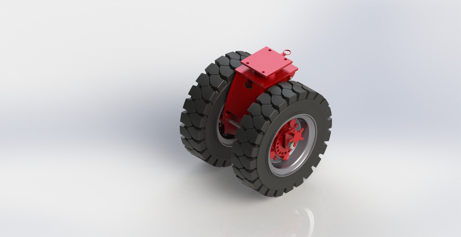 ASK89252-200200-SR 25寸（平底）减震脚轮