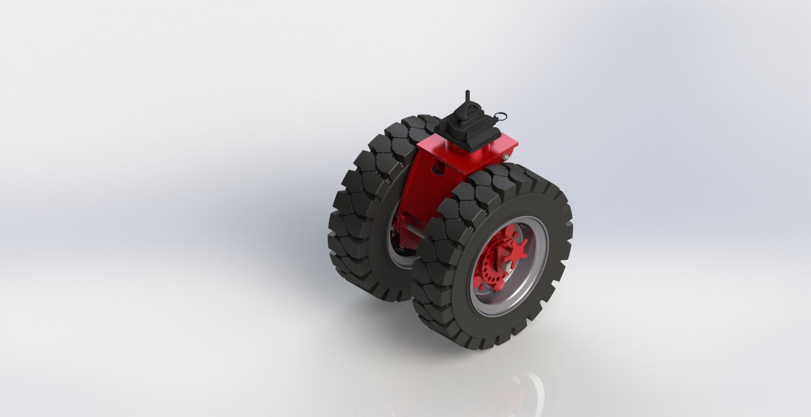 ASK89252-ISTD-SR 25寸（燕尾锁）集装箱减震脚轮