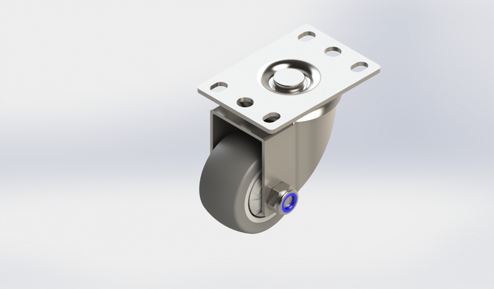 SS4225-01-TPR 2.5寸TPR不锈钢活动轮
