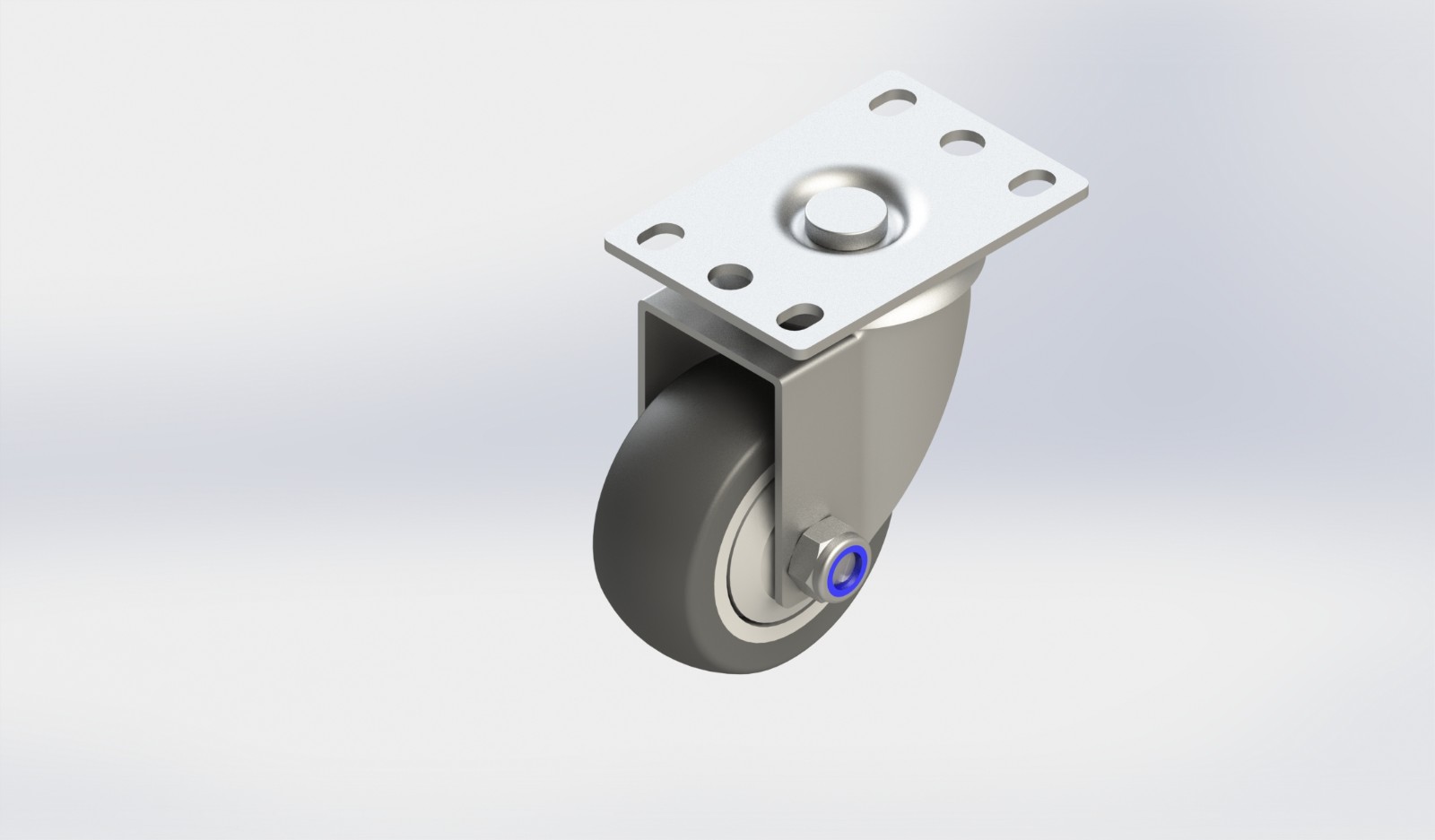 SS4230-01-TPR 3寸TPR不锈钢活动轮