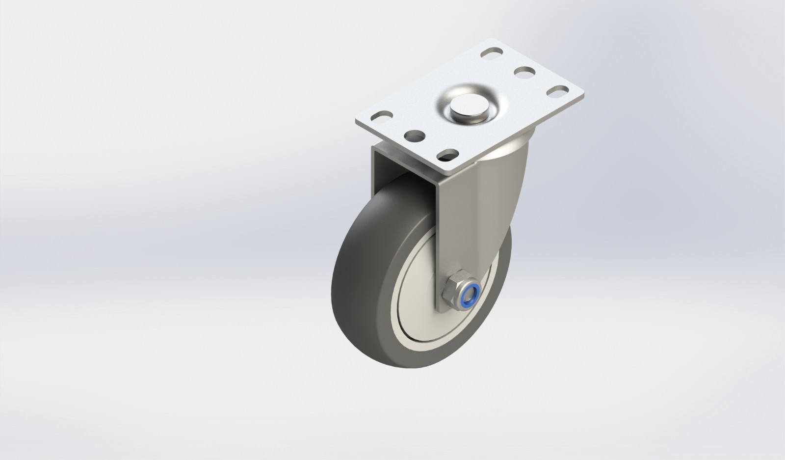 SS4240-01-TPR 4寸TPR不锈钢活动轮