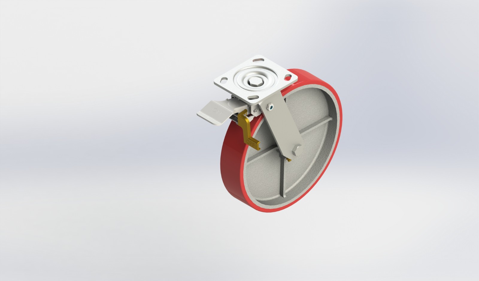 10×2铸铁PU铁刹轮