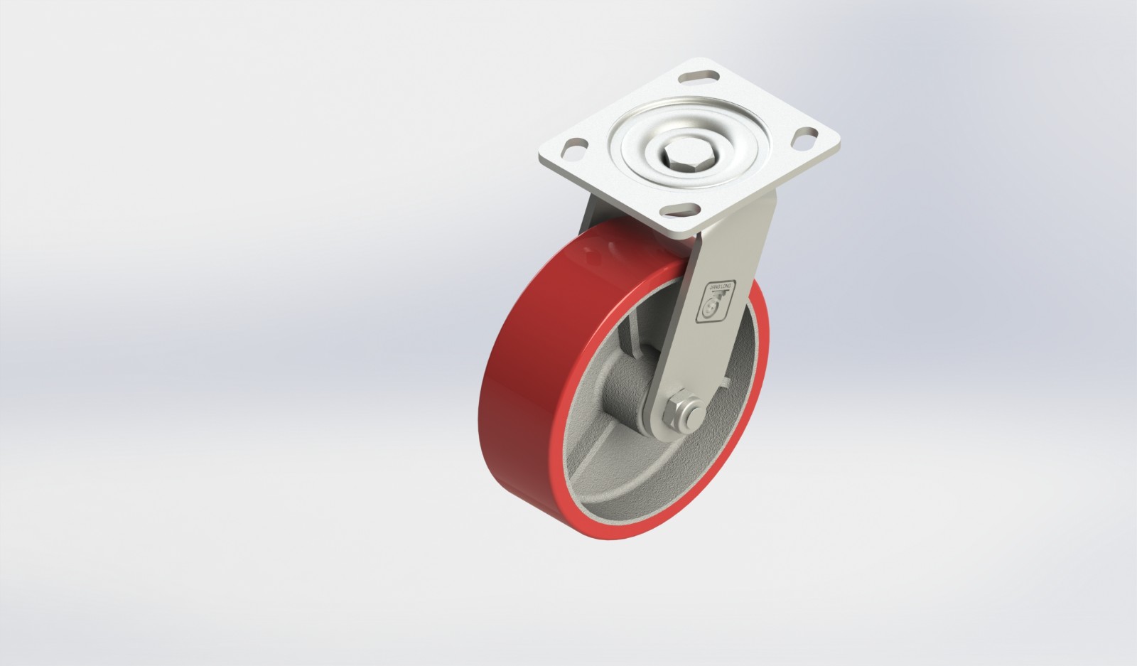 6×2铸铁PU活动轮