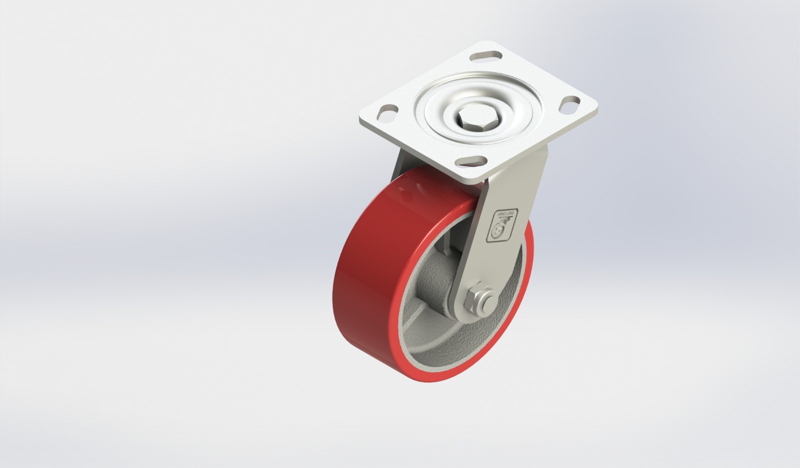 5×2铸铁PU活动轮