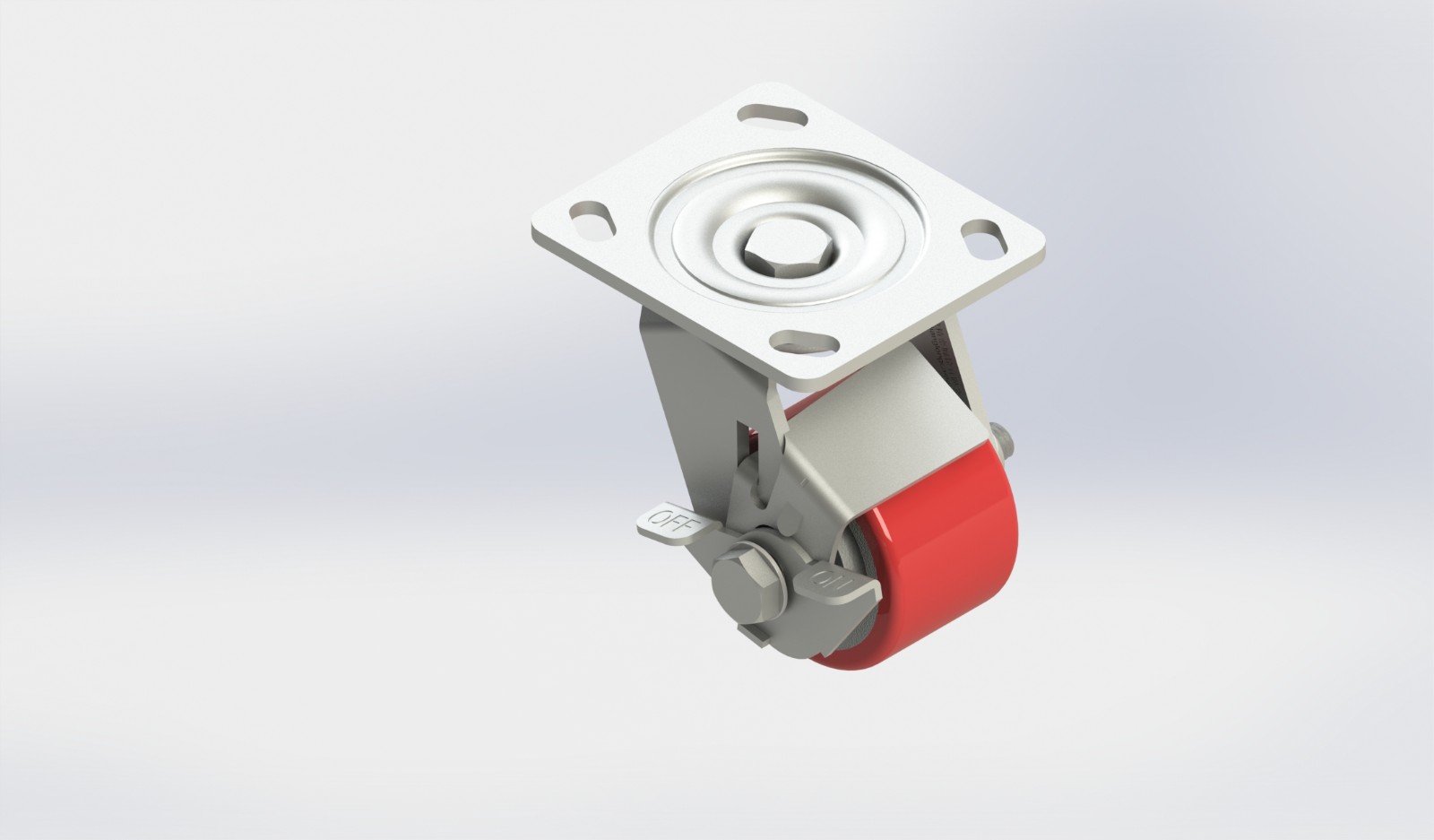 3×2铸铁PU边刹轮