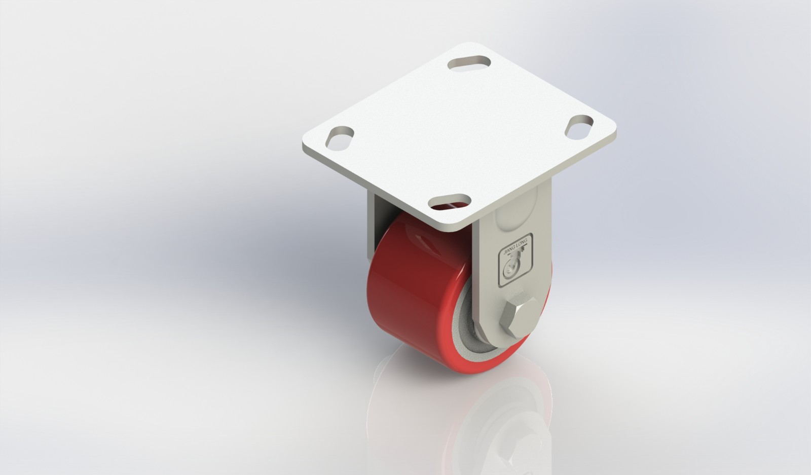 3×2铸铁PU固定轮