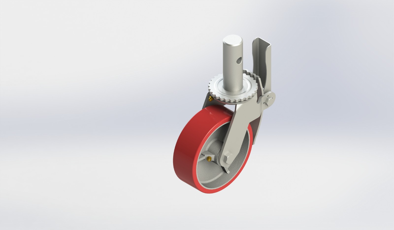 7060-41-RCI 6×2铸铁PU美式鹰架轮