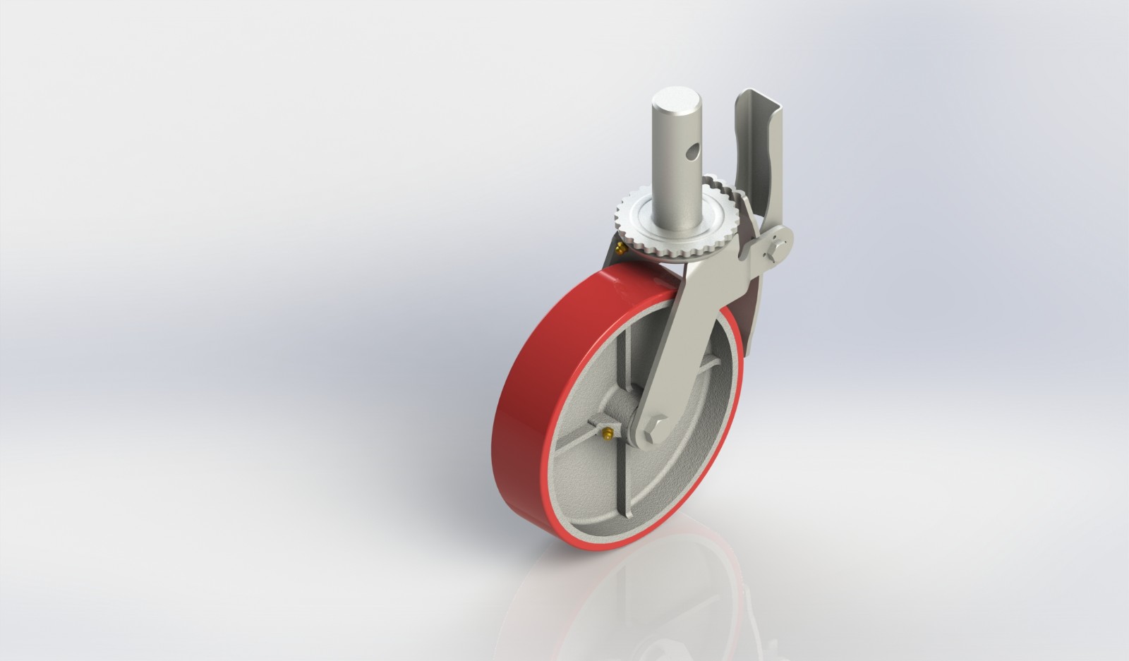 7080-41-RCI 8×2铸铁PU美式鹰架轮