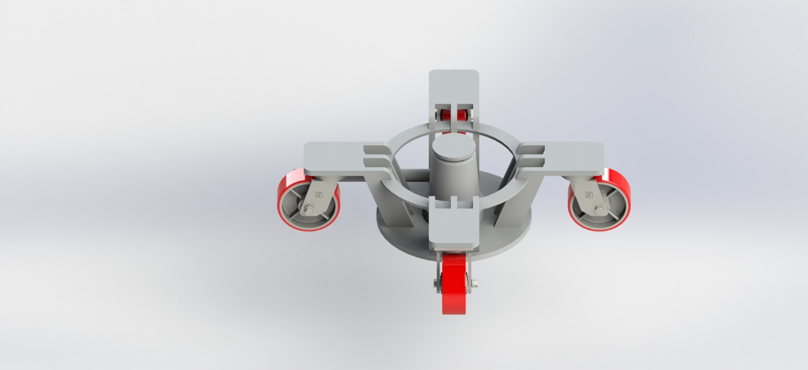 定制10吨带千斤顶脚轮