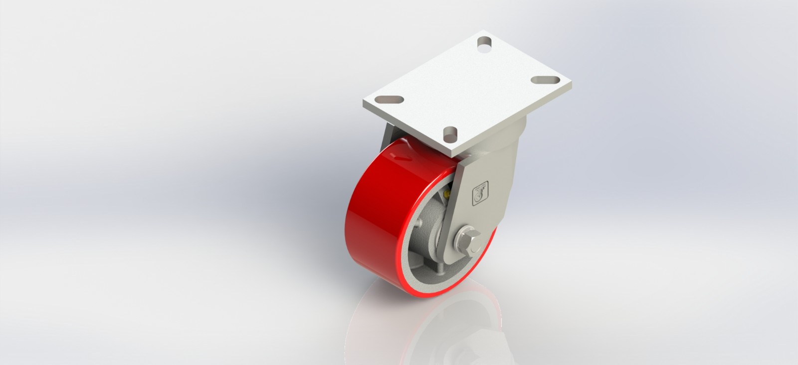 K8060-01-PCI 6×3超重铸铁PU活动轮