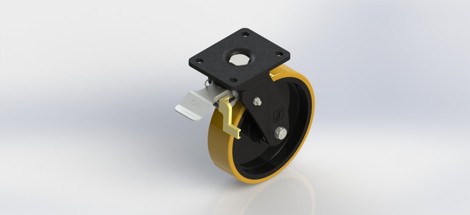 6980B-01-OPCI 8×2欧款铸铁PU刹车轮