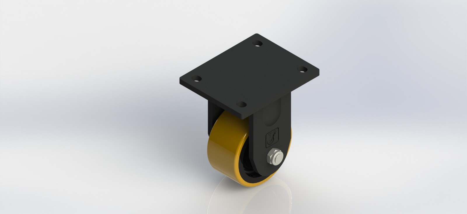 6940R-01-OPCI 4×2欧款铸铁PU固定轮