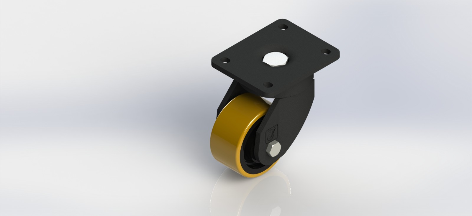 6940-01-OPCI 4×2欧款铸铁PU活动轮