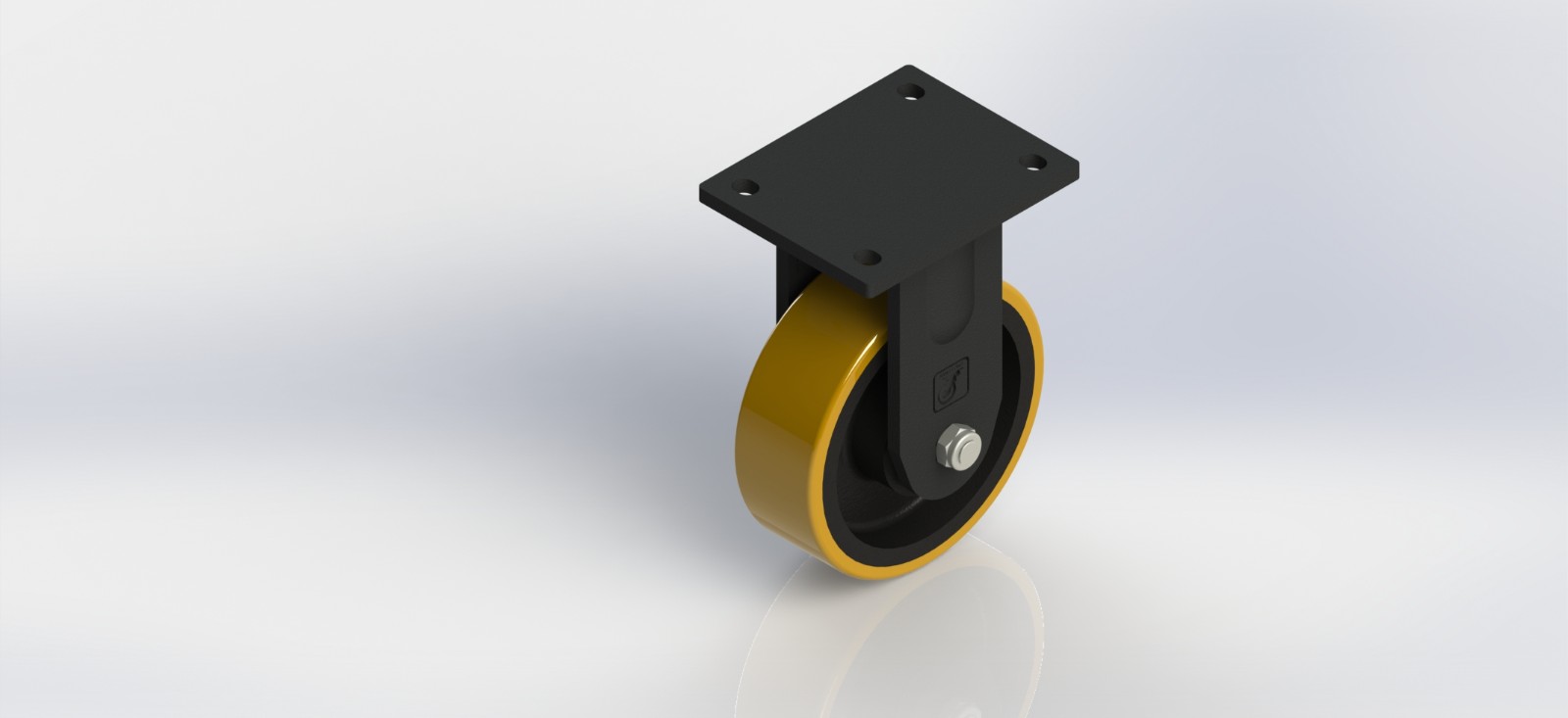 6960R-01-OPCI 6×2欧款铸铁PU固定轮