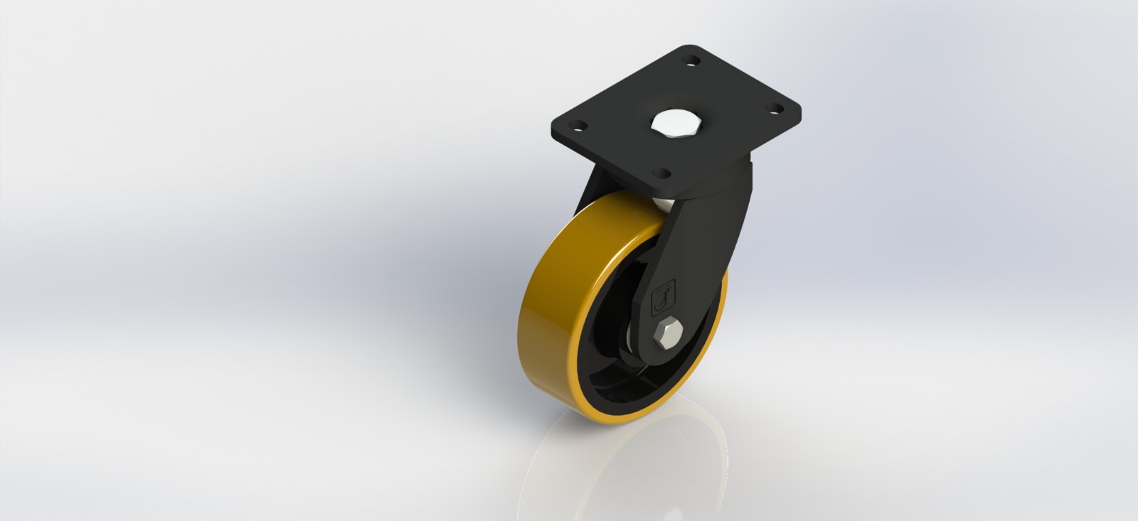 6960-01-OPCI 6×2欧款铸铁PU活动轮