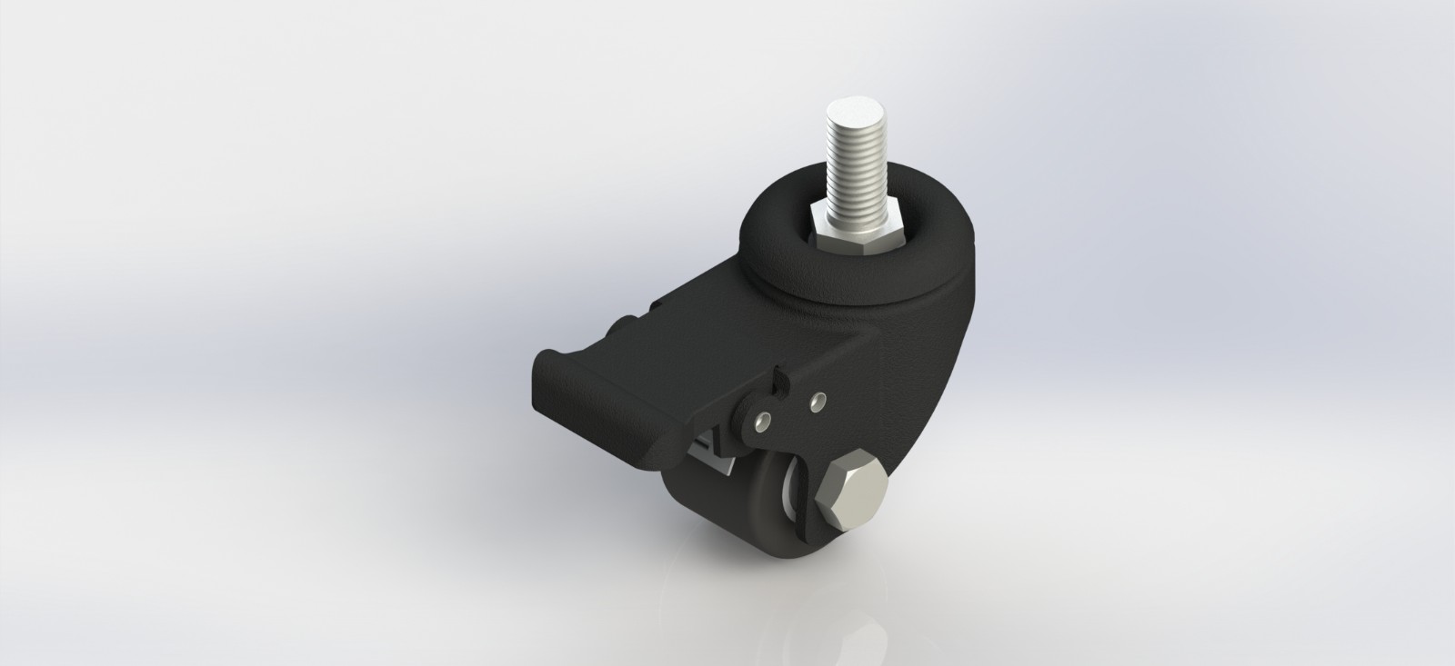 3315B-41-NY 1.5寸低重心尼龙丝杆刹车轮