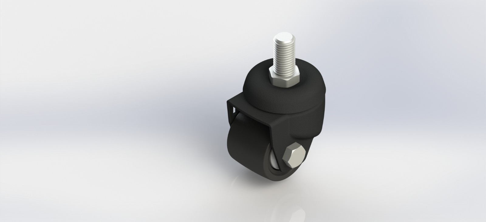 4120-41-NY 2寸低重心加强筋尼龙丝杆活动轮