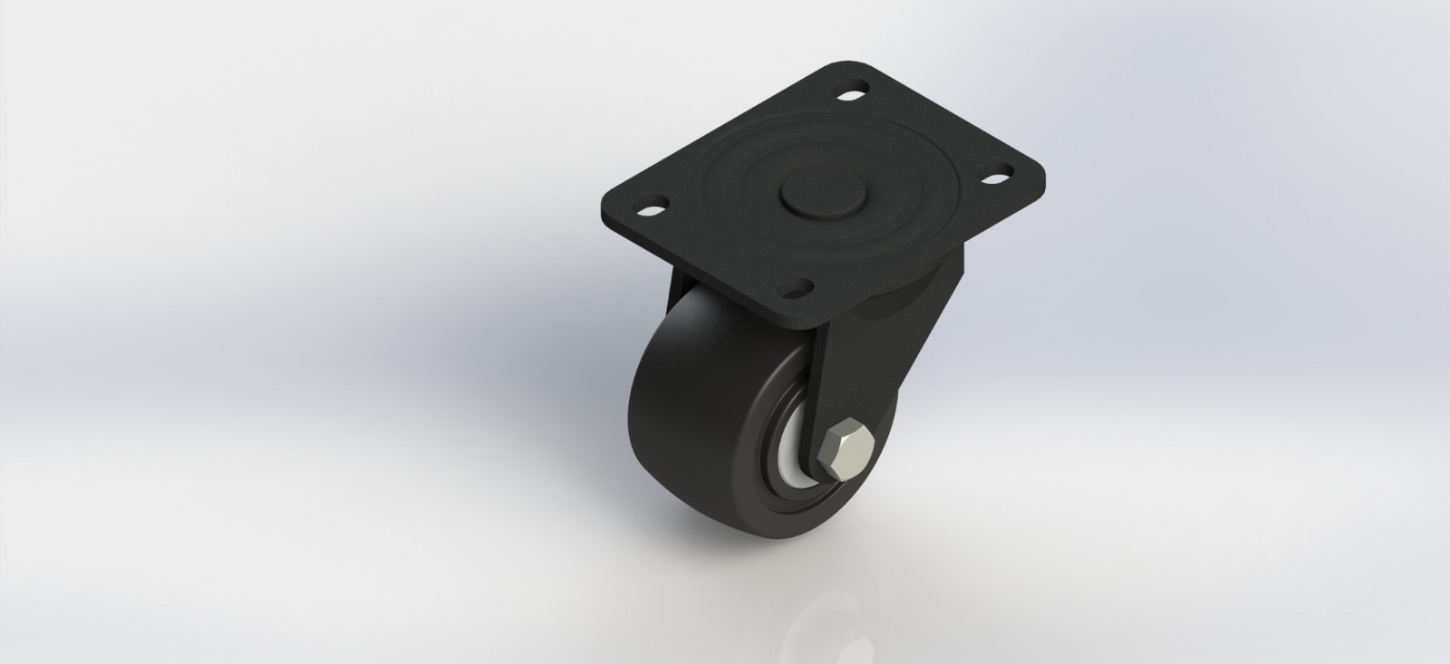 5430-01-NY 3寸低重心重型尼龙活动轮