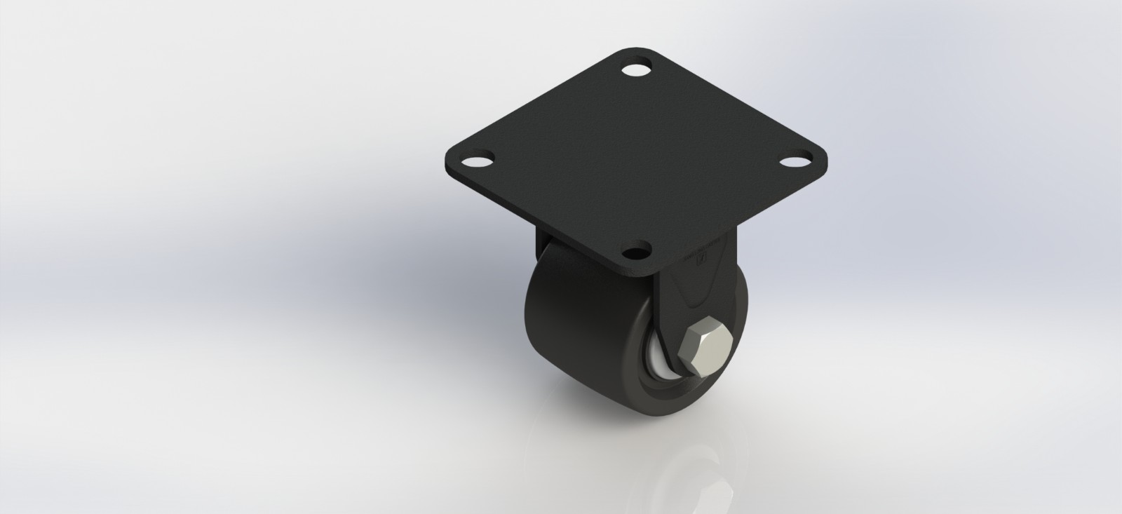 5525R-01-NY 2.5寸低重心加强筋尼龙固定轮