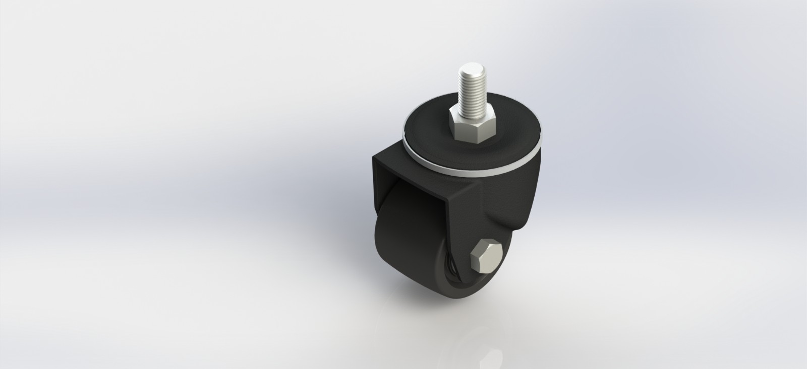 5525-41-NY 2.5寸低重心加强筋尼龙丝杆活动轮