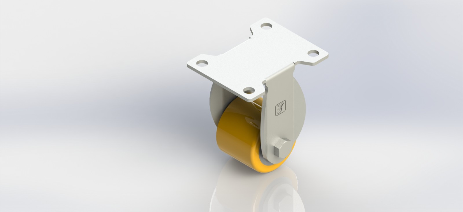 3035R-01-PU 35mm铝芯PU固定轮