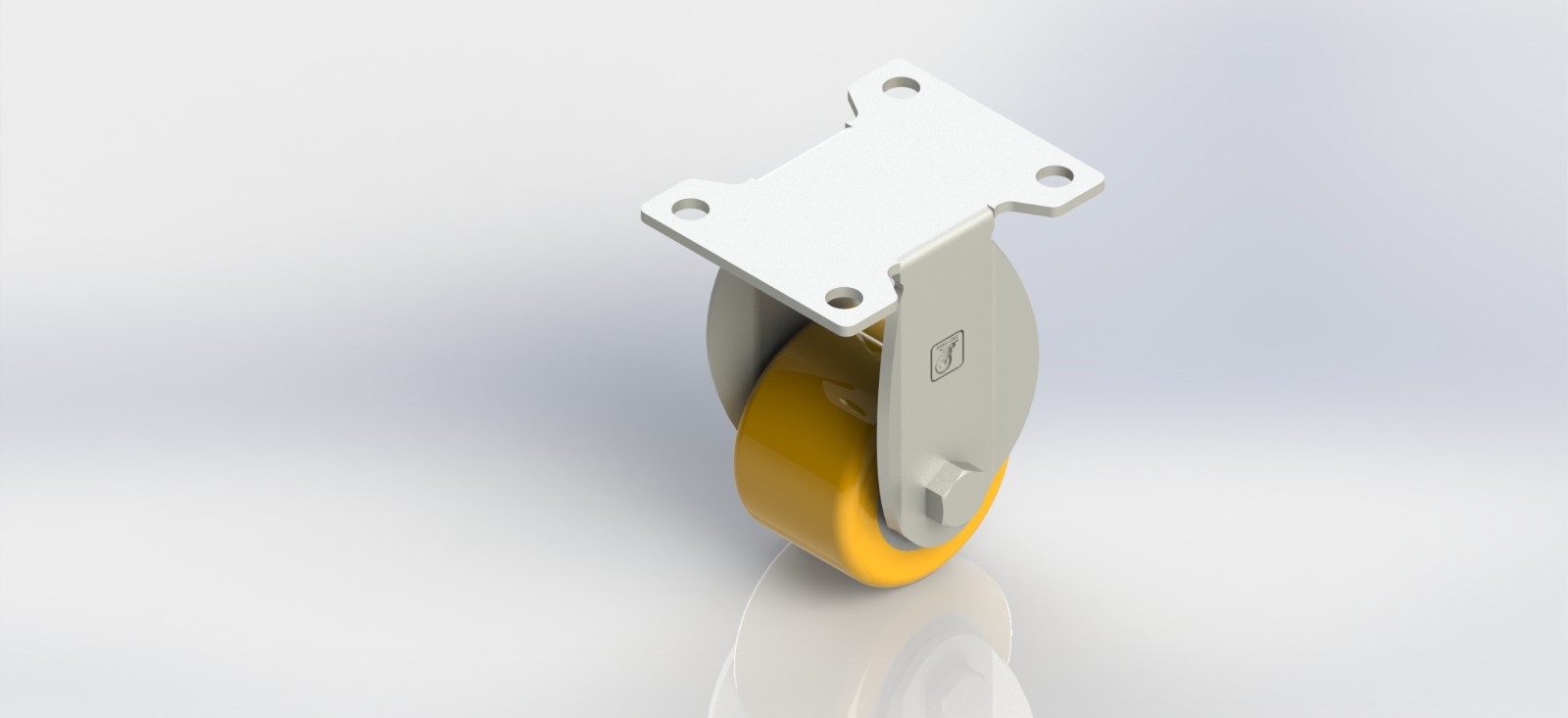 3040R-01-PU 40mm铝芯PU固定轮