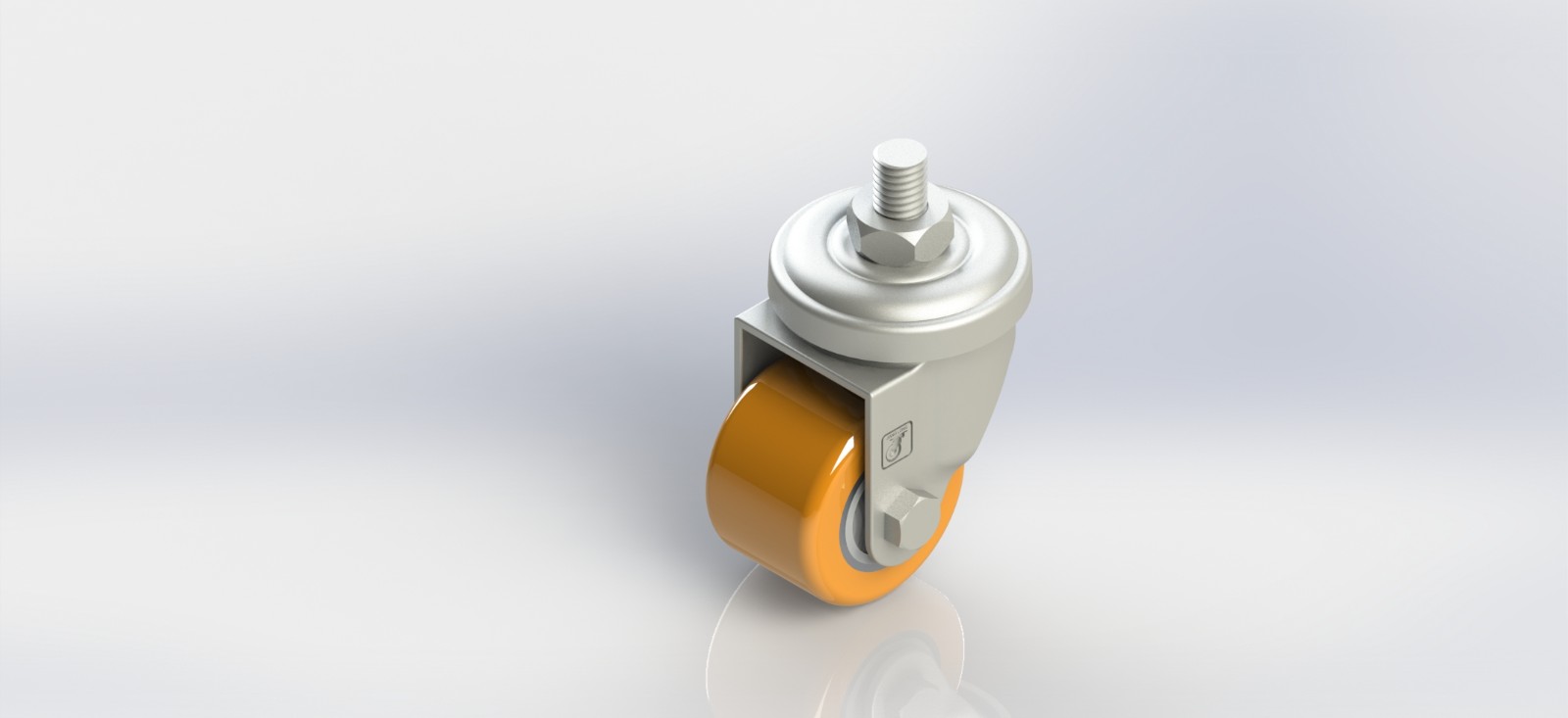 3040-21-PU 40mm铝芯PU丝杆活动轮