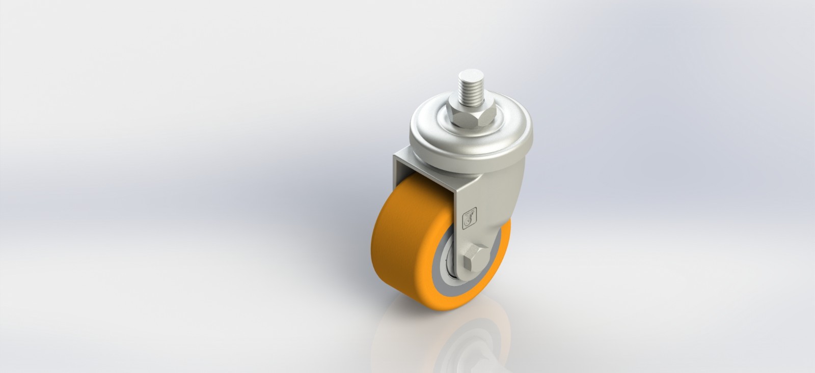 3050-21-PU 50mm铝芯PU丝杆活动轮