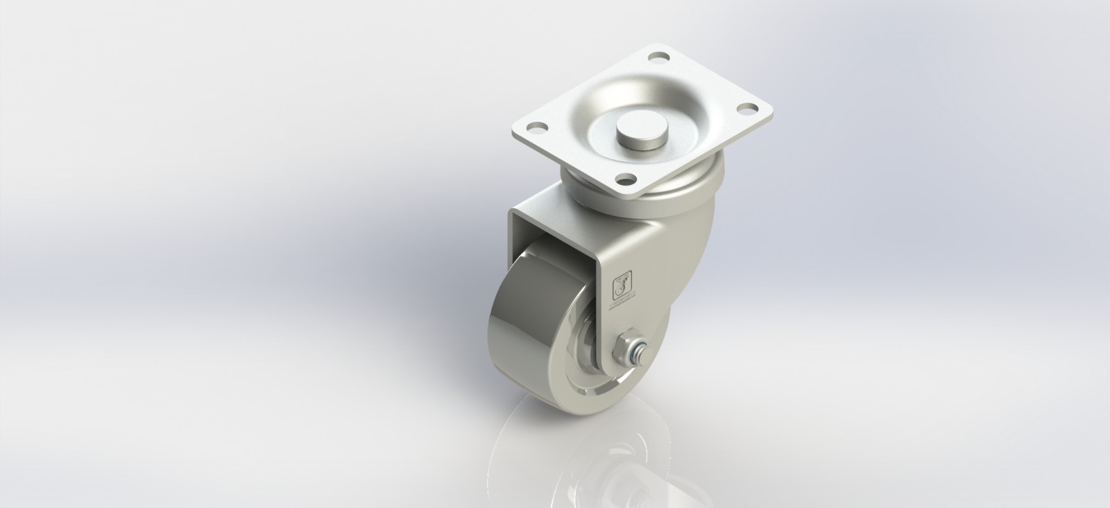 3320-01-DC 2寸钢轮平底活动轮