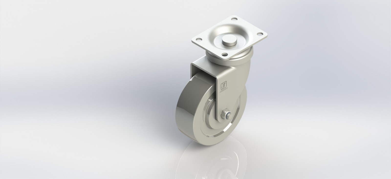 3330-01-DC 3寸钢轮平底活动轮