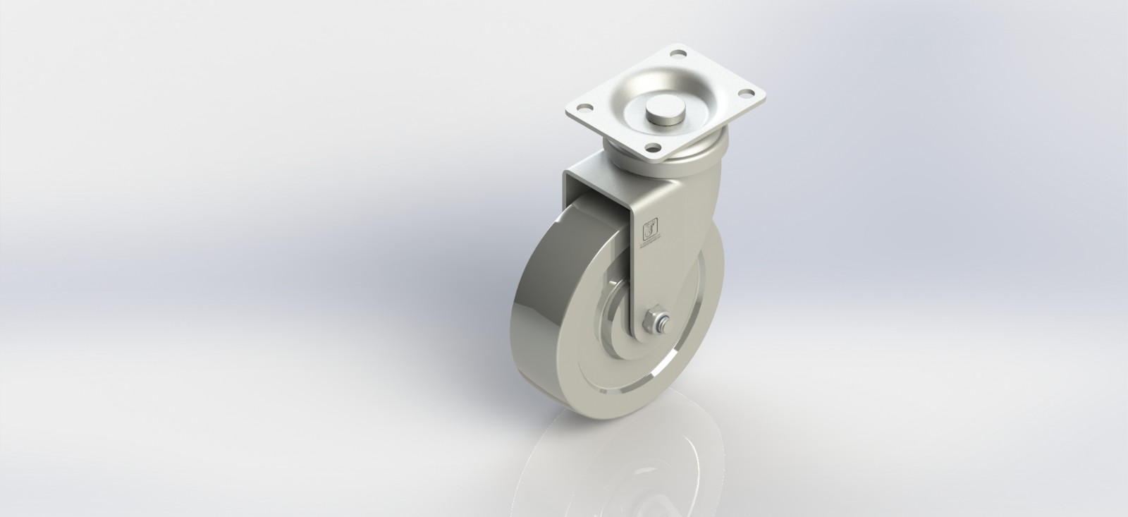 3335-01-DC 3.5寸钢轮平底活动轮