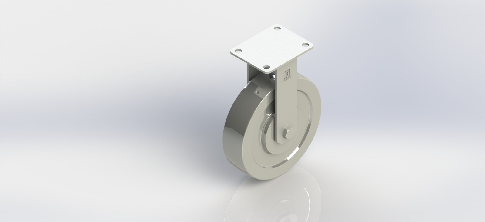 3340R-01-DC 4寸钢轮固定轮