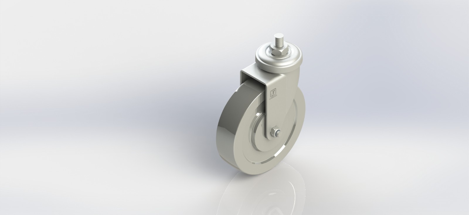 3340-21-DC 4寸钢轮丝杆活动轮