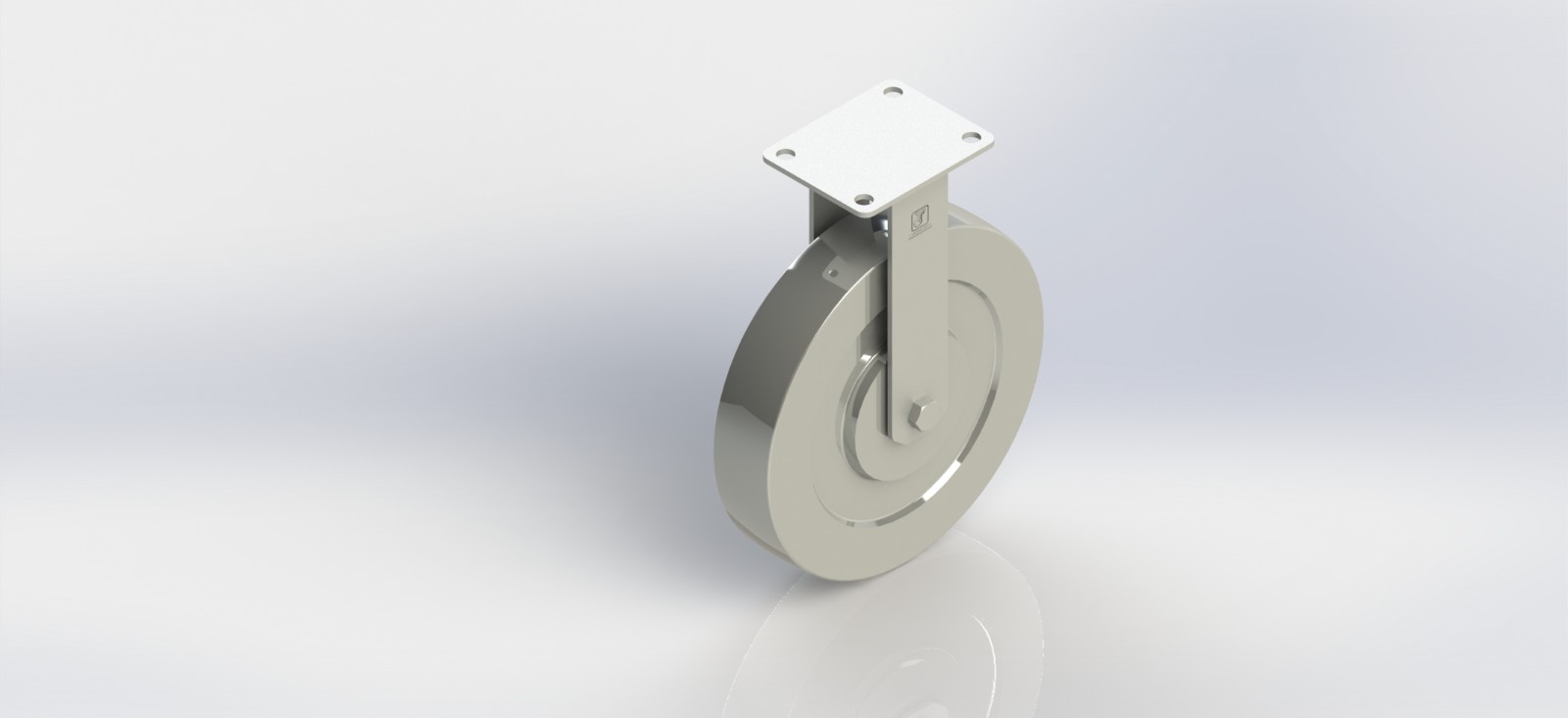 3350R-01-DC 5寸钢轮固定轮