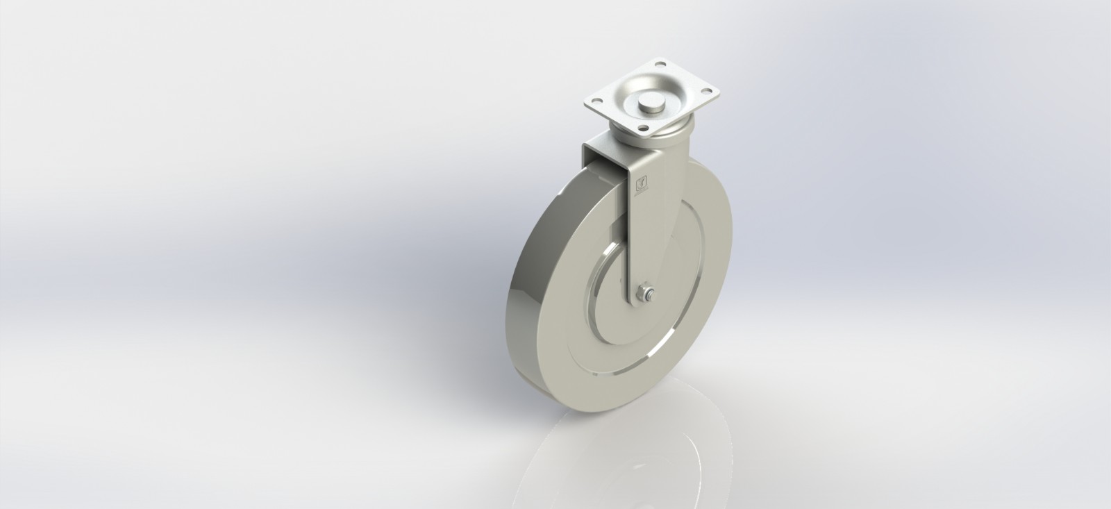 3360-01-DC 6寸钢轮平底活动轮