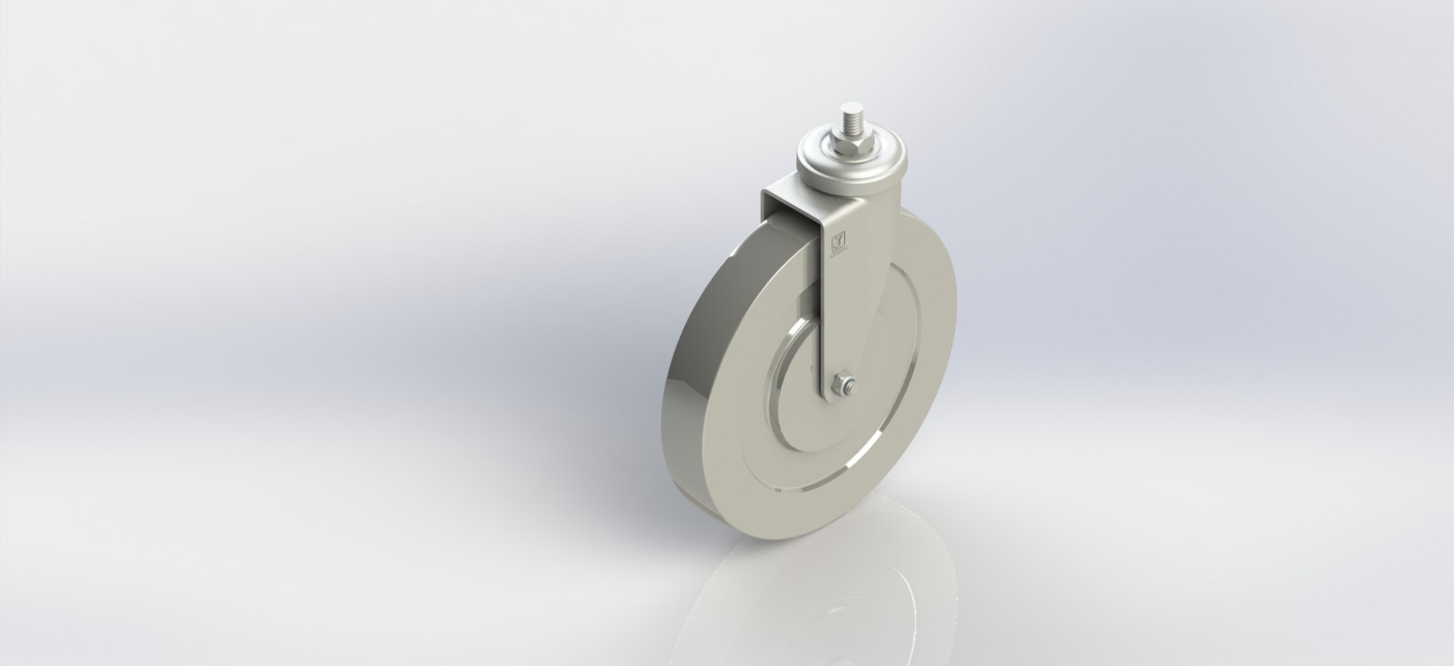 3360-21-DC 6寸钢轮丝杆活动轮