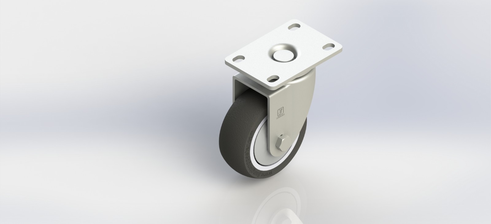 4235-01-TPR 3.5寸塑芯TPR活动轮