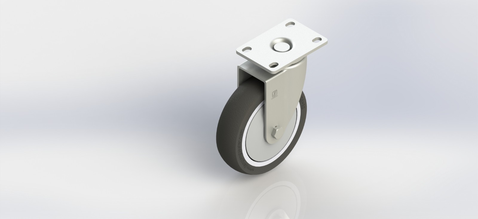 4250-01-TPR 5寸塑芯TPR活动轮