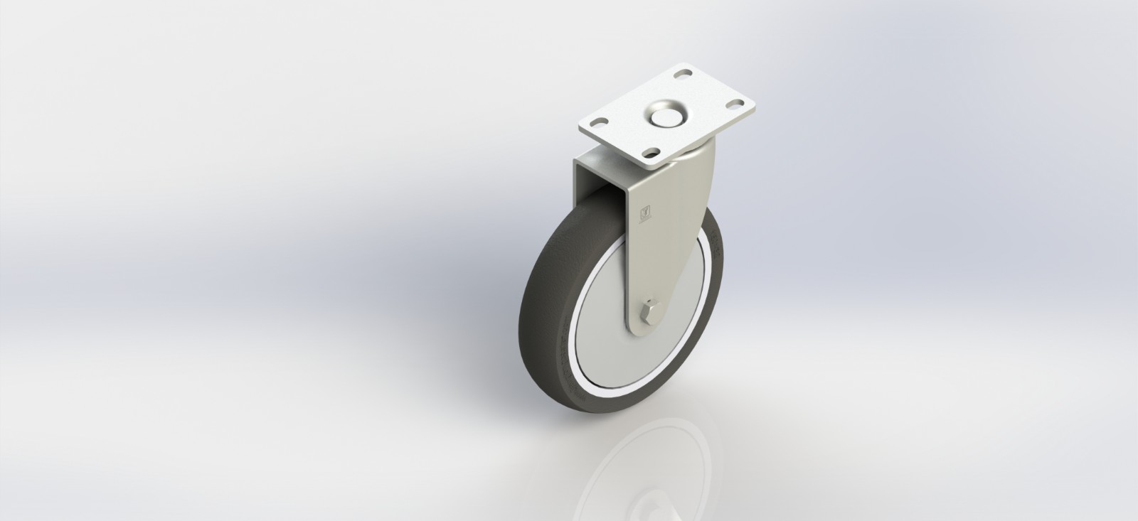 4260-01-TPR 6寸塑芯TPR活动轮