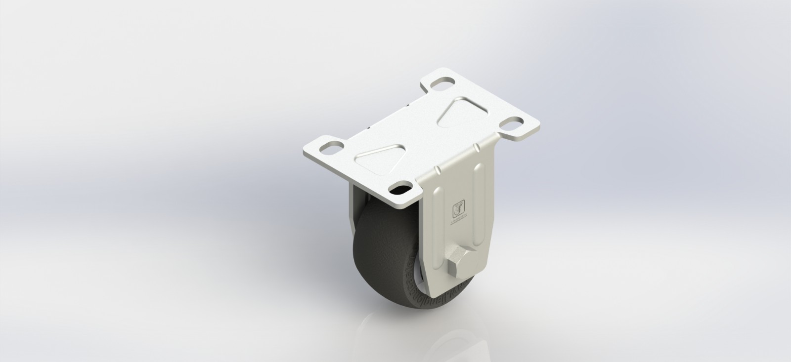 4225R-01-TPR 2.5寸塑芯TPR一体固定轮