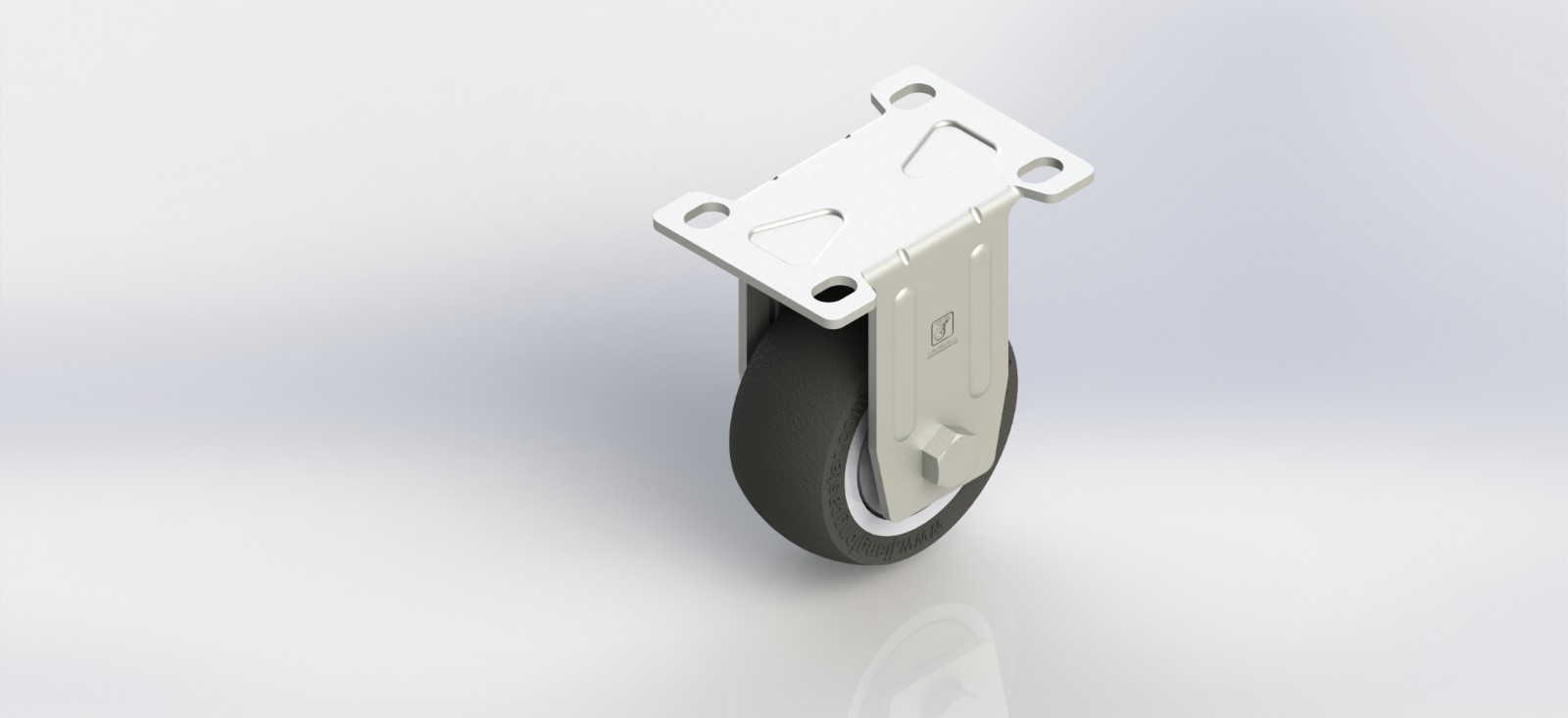 4230R-01-TPR 3寸塑芯TPR一体固定轮