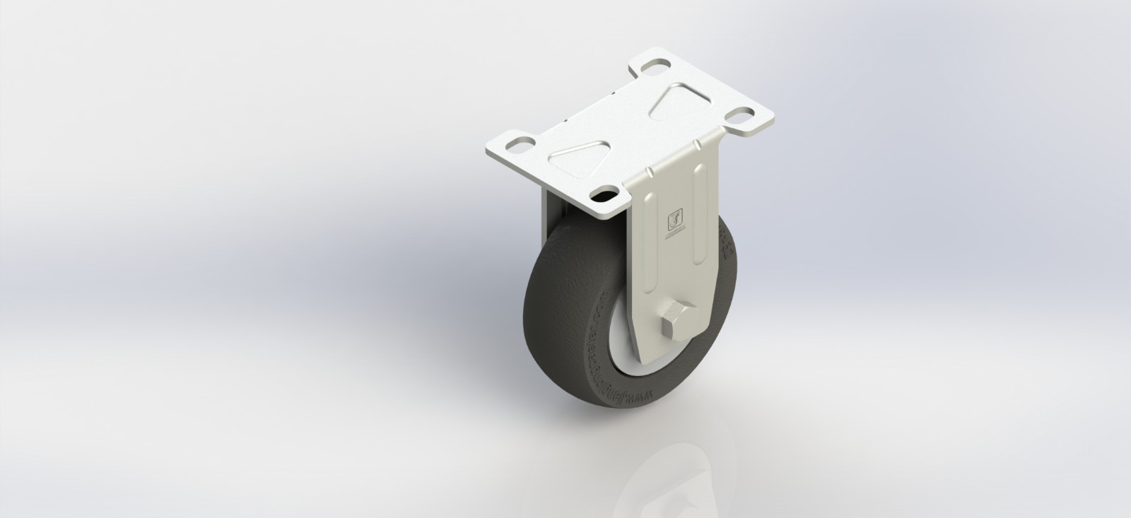 4235R-01-TPR 3.5寸塑芯TPR一体固定轮