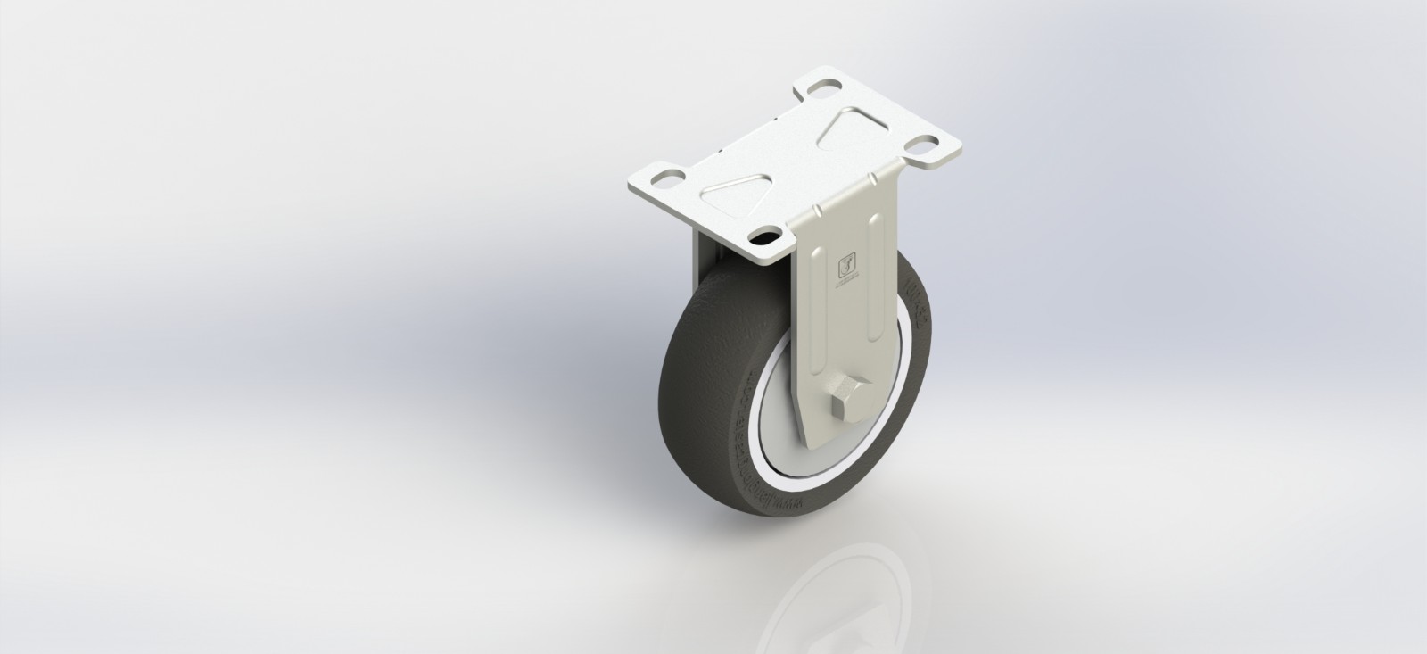 4240R-01-TPR 4寸塑芯TPR焊接固定轮