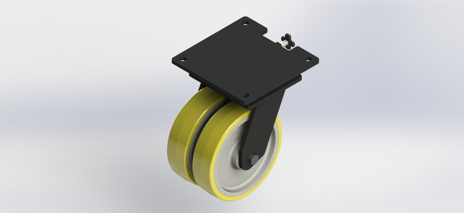 K89122-305305-XPCI-PSL 12x3超重型铸铁包PU活动轮带方向锁