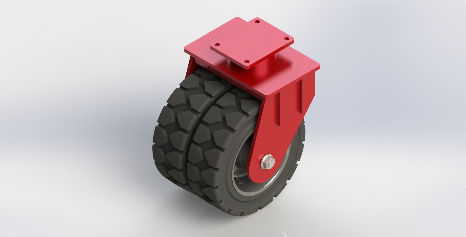 K92252-330260-SR 25寸实心橡胶活动轮