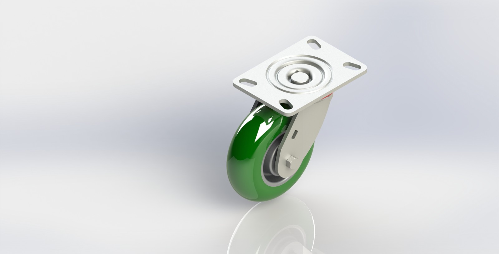 68系列 6x2大重型轮配铝芯圆面PU轮