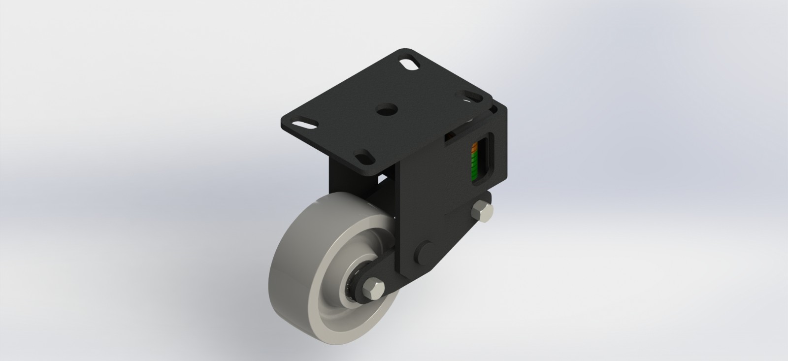 ASK6850R-01-SPU 5x2全PU减震固定轮