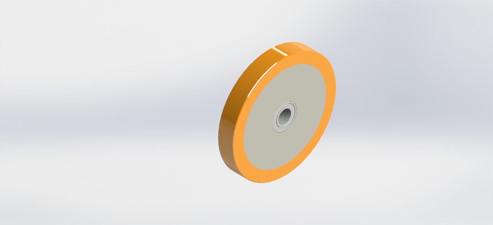 200x30mm 钢芯包PU单轮