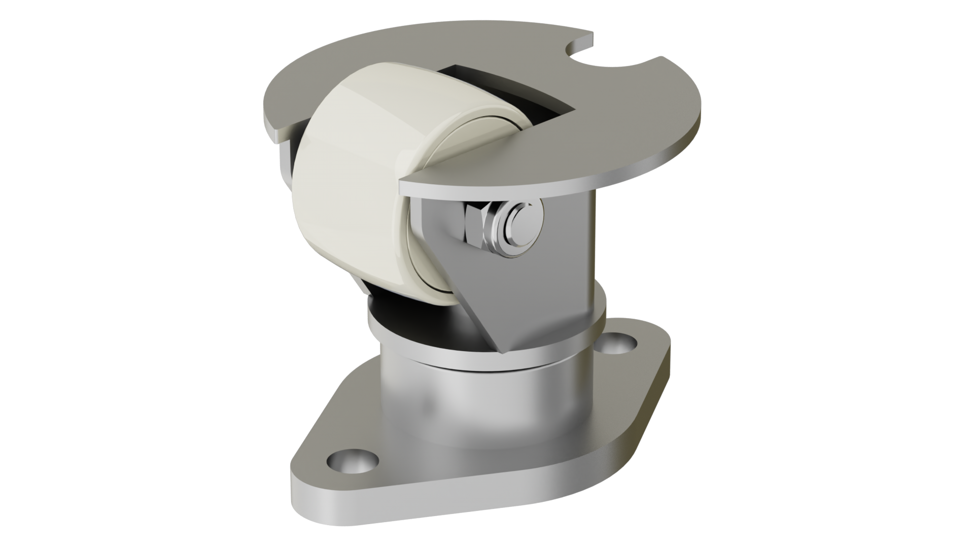 DC2828-01-NY-T 70×40一体型锻钢特种机场运输轮_菱形底板