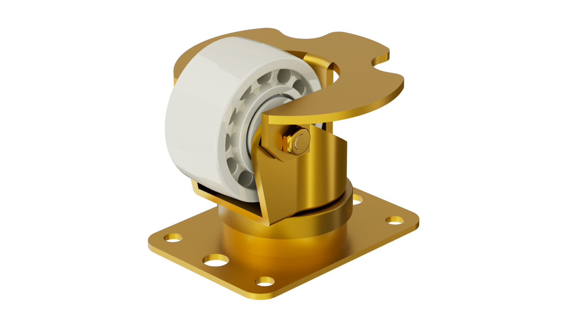 2828CT-02-NY 70×40一体型标准机场运输轮_方形底板